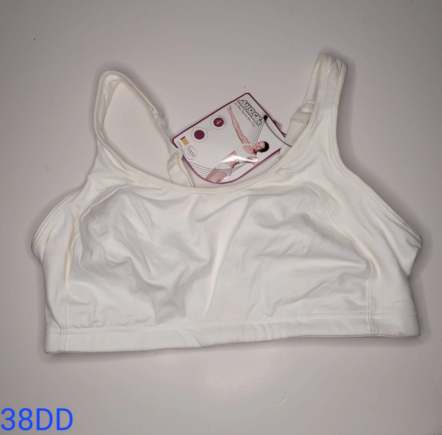 Shock Absorber D+ Max Sports Bra Top, White, 38DD - photo 2