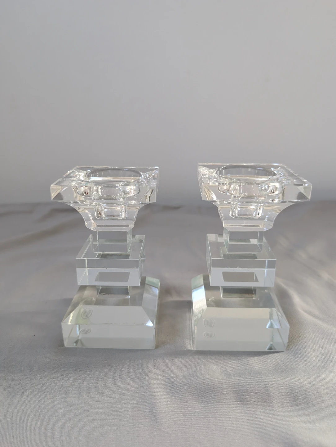 Set of 2 Crystal Candlestick Holders - photo 3