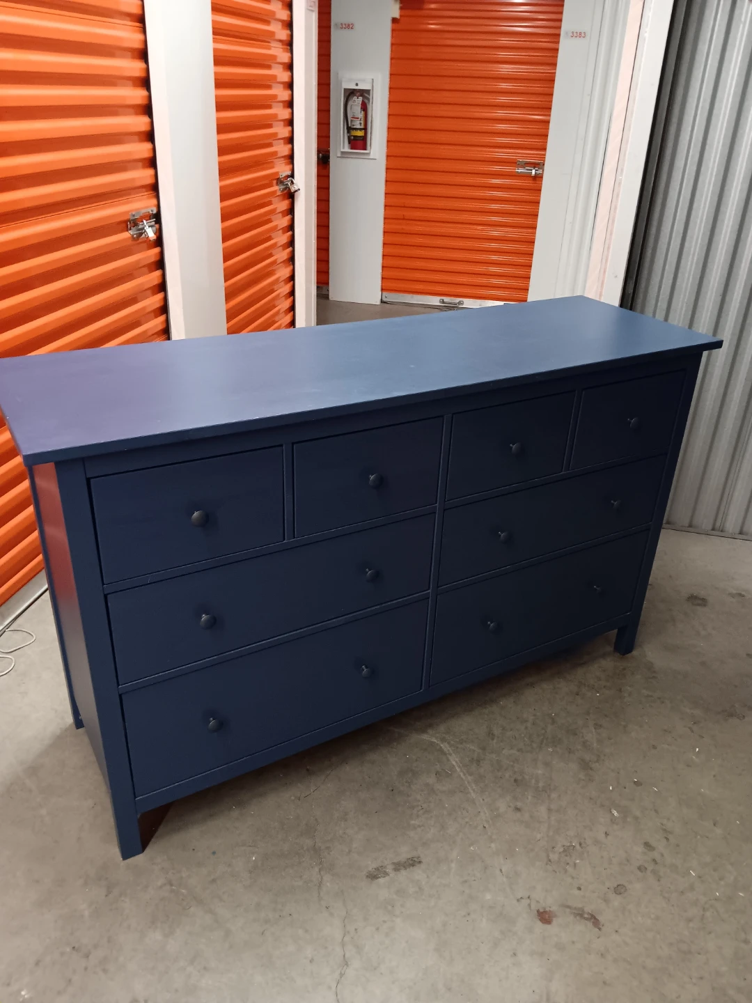 Blue Eight-Drawer Dresser - photo 2