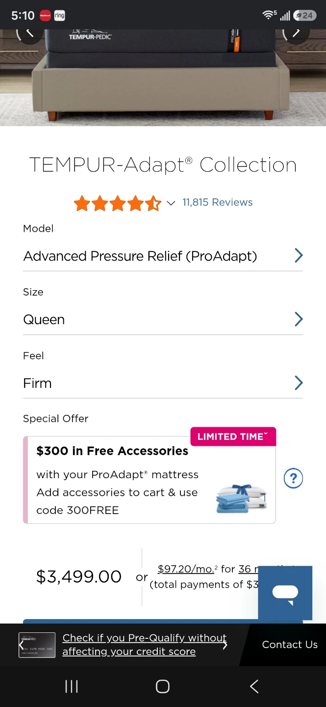 Queen Tempur-Pedic ProAdapt Firm - photo 4