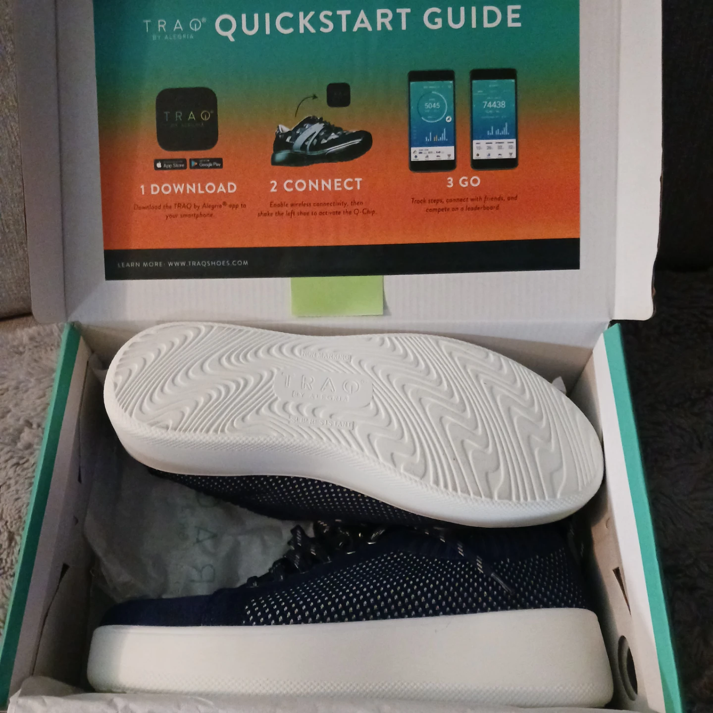 TRAQ by Alegria Qruise Navy Sneakers - photo 2