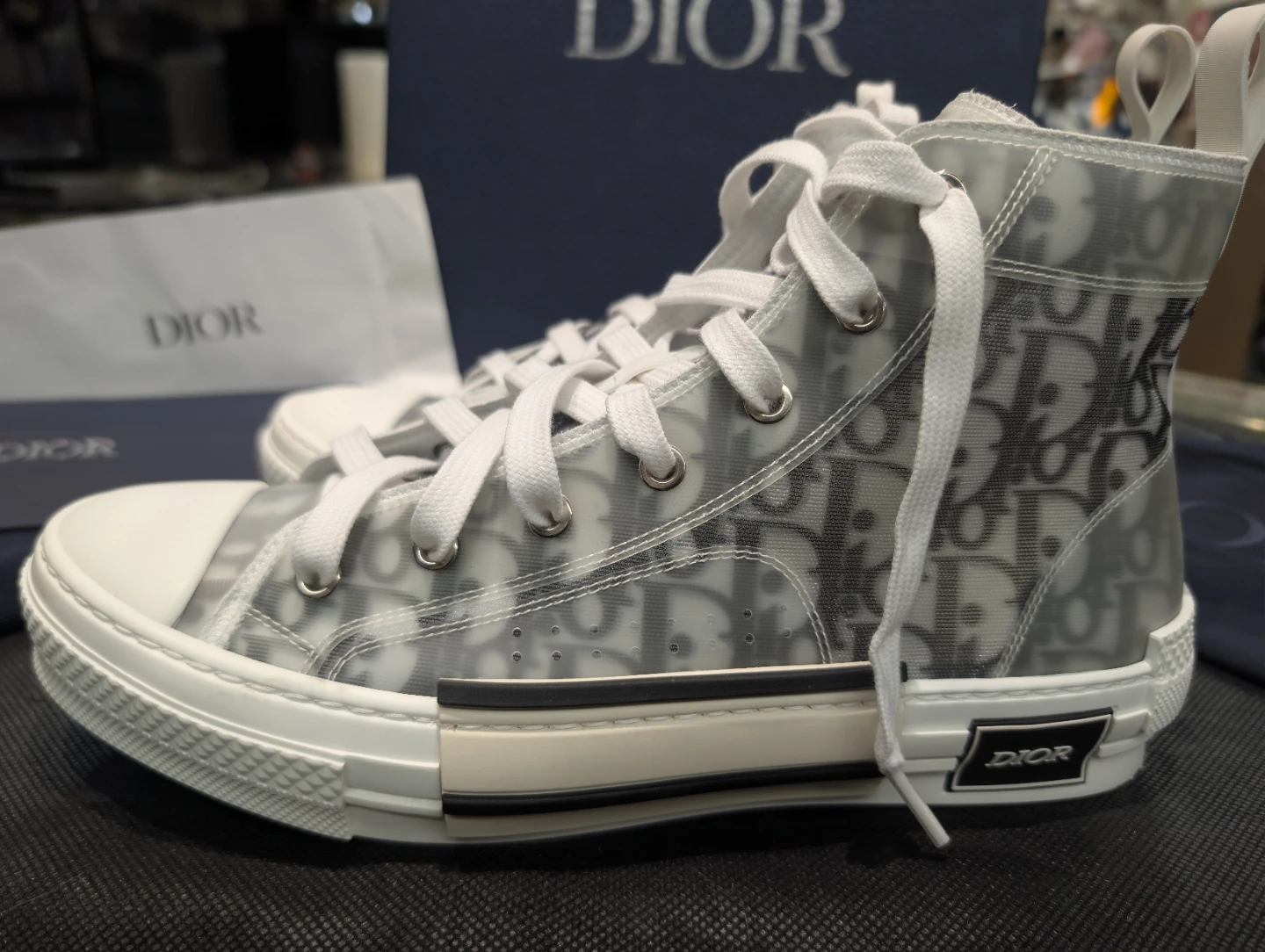 Dior B23 High-Top Sneakers in Oblique - photo 2