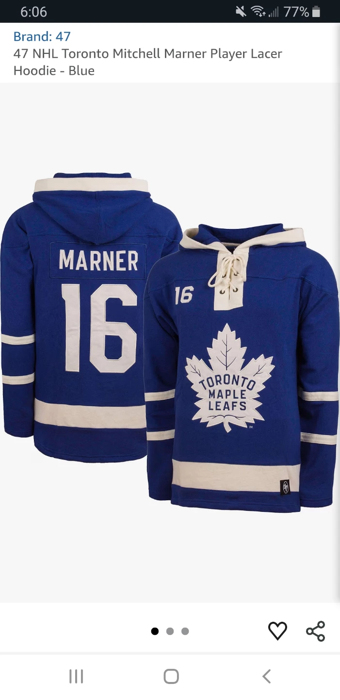 47 Brand Toronto Maple Leafs Marner Lace Hoodie - photo 3