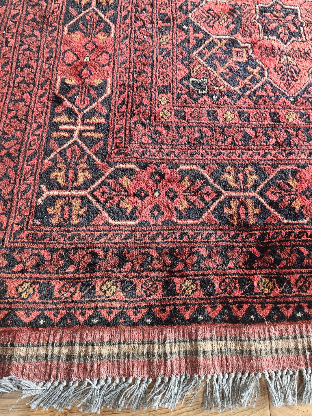 Authentic Hand-Knotted Persian Tribal Wool Rug - 6.6' x 9.7' - photo 2