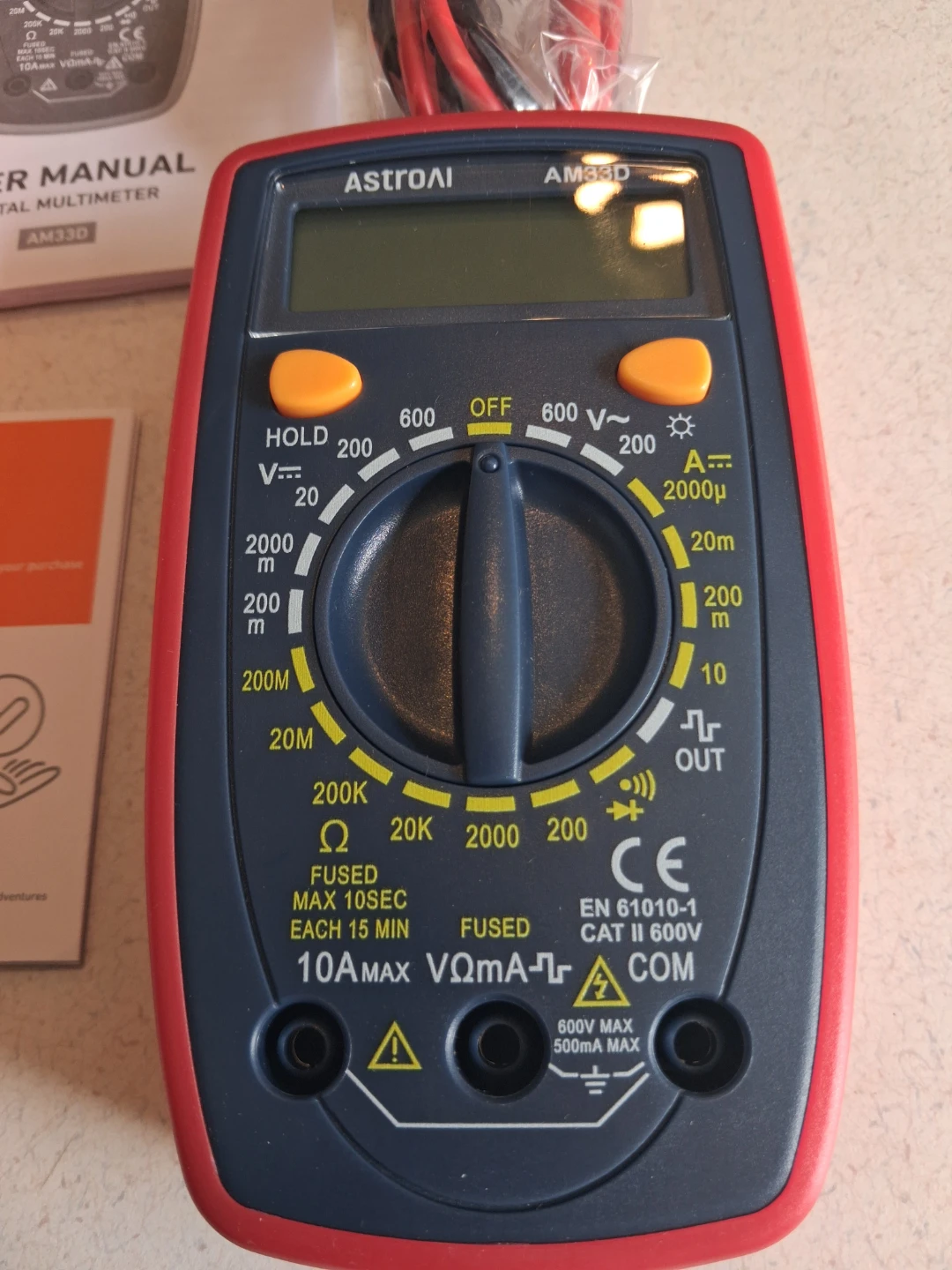 AstroAI AM33D Digital Multimeter - photo 3