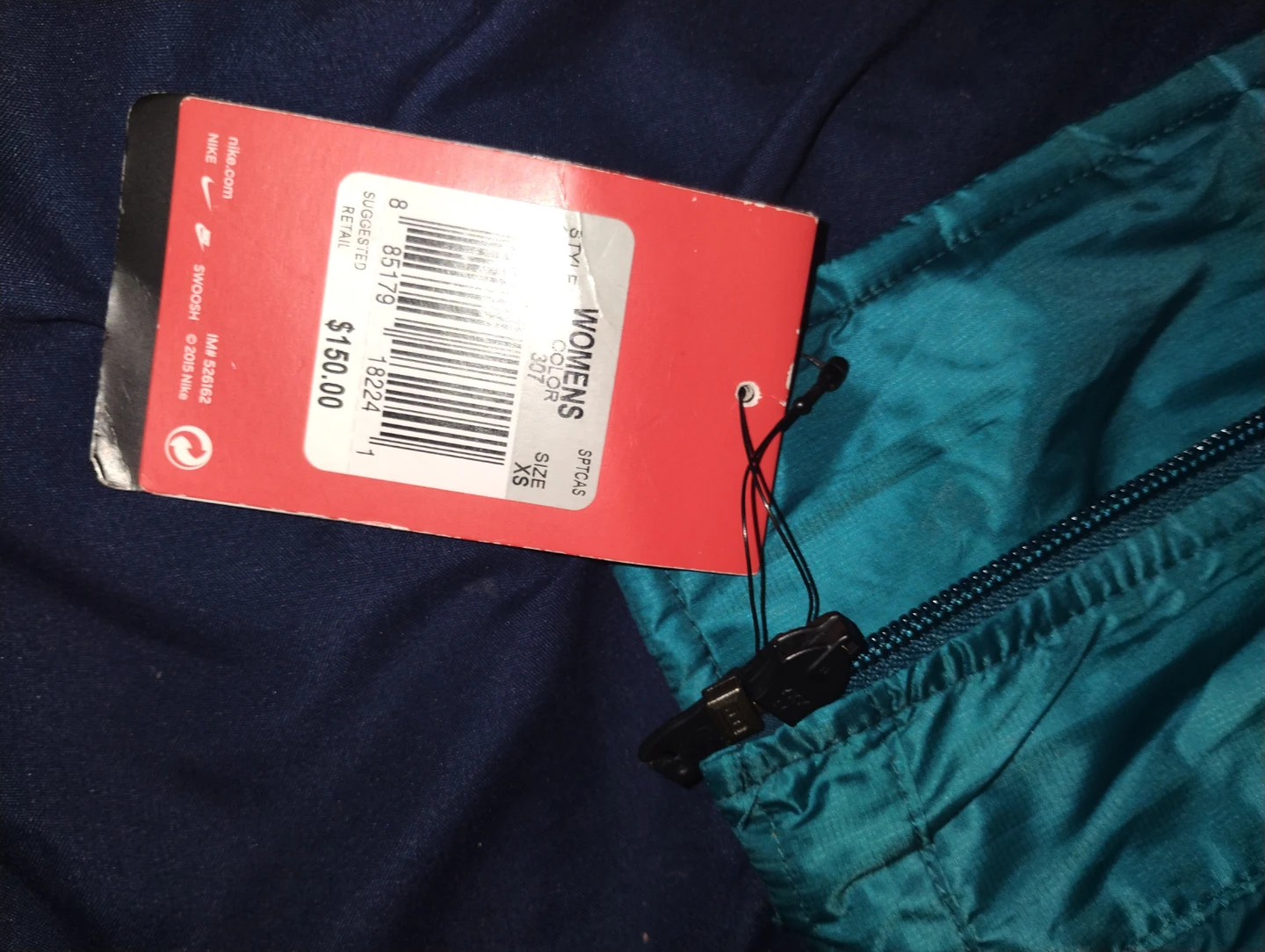 New Nike Women's Puffer Vest Teal Size XS - photo 2