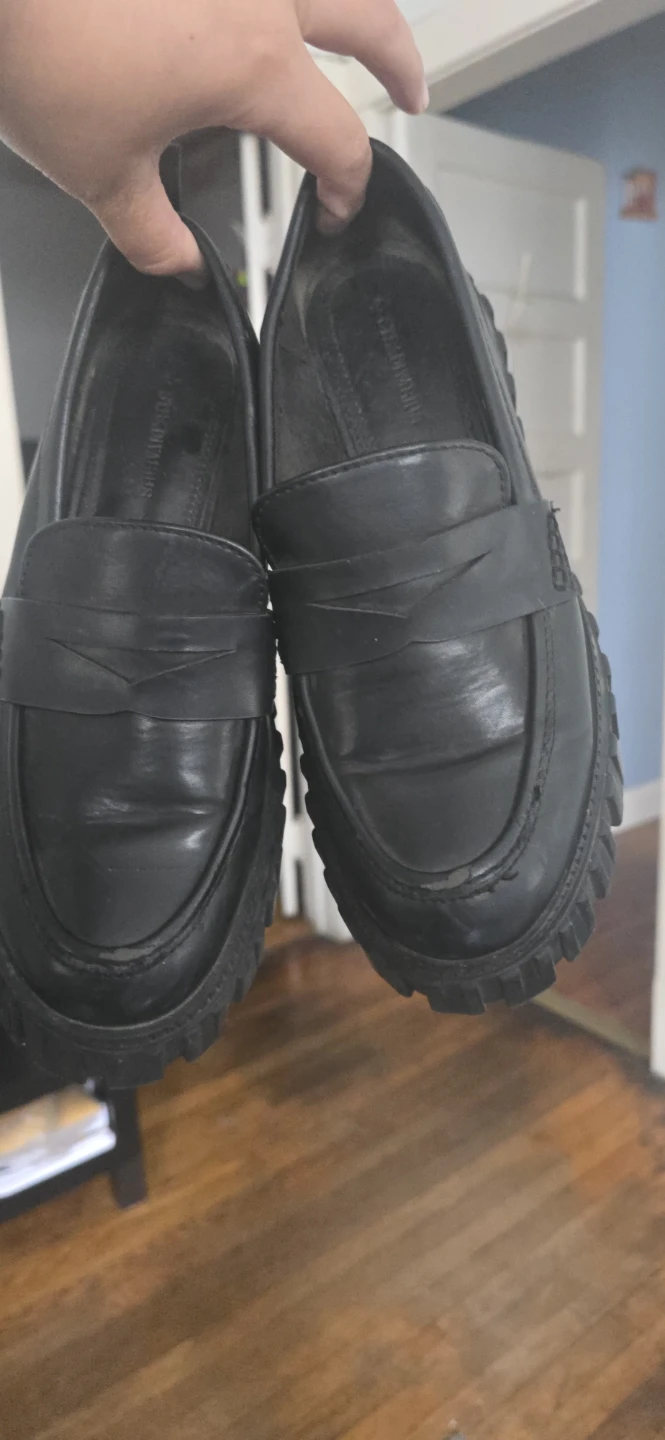 Black Platform Loafers - photo 4