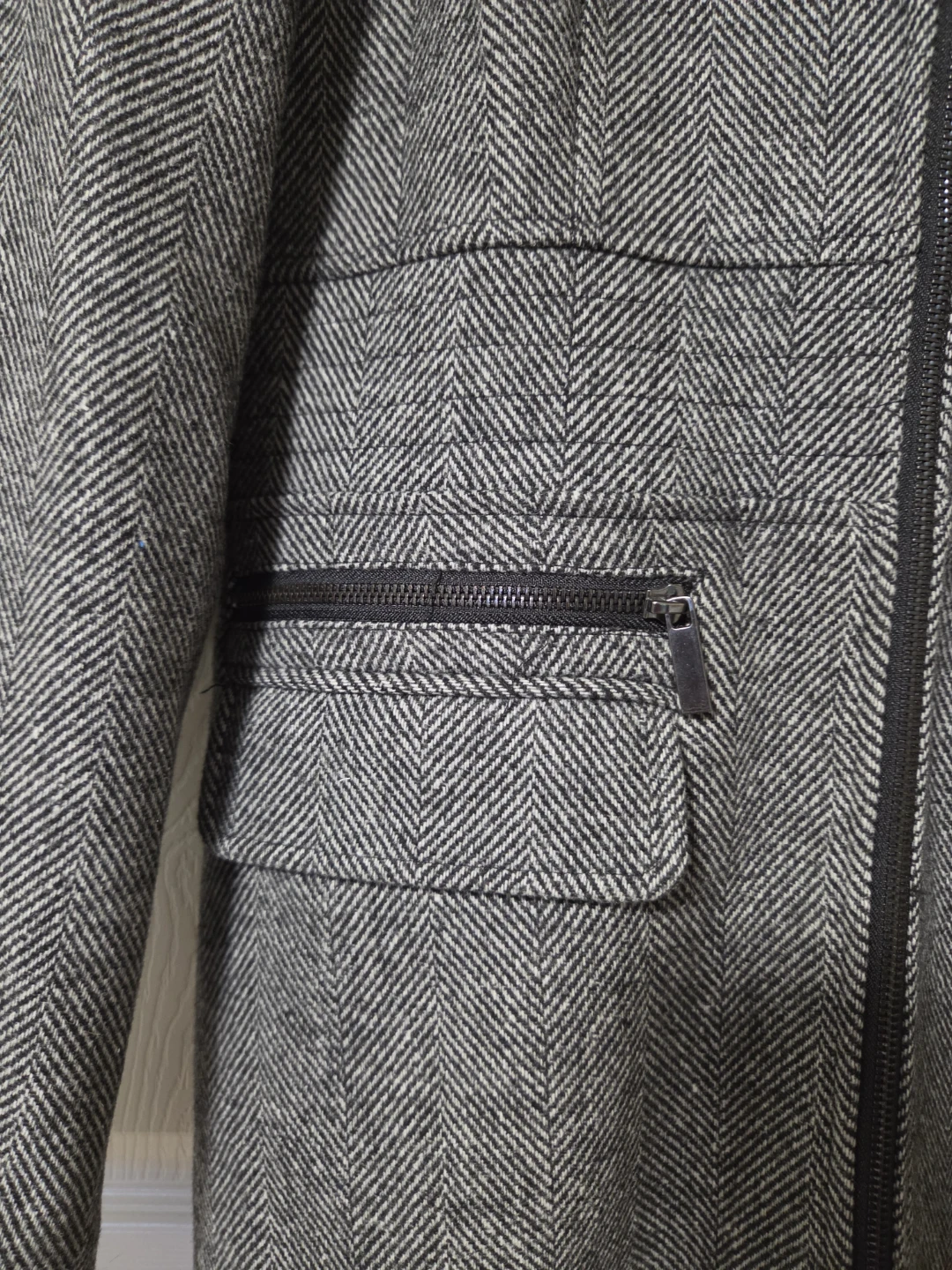Ricki's Herringbone Coat with Faux Fur Hood - photo 5