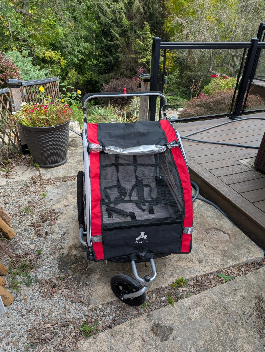 Aosom 2-in-1 Bike Trailer and Stroller - photo 3