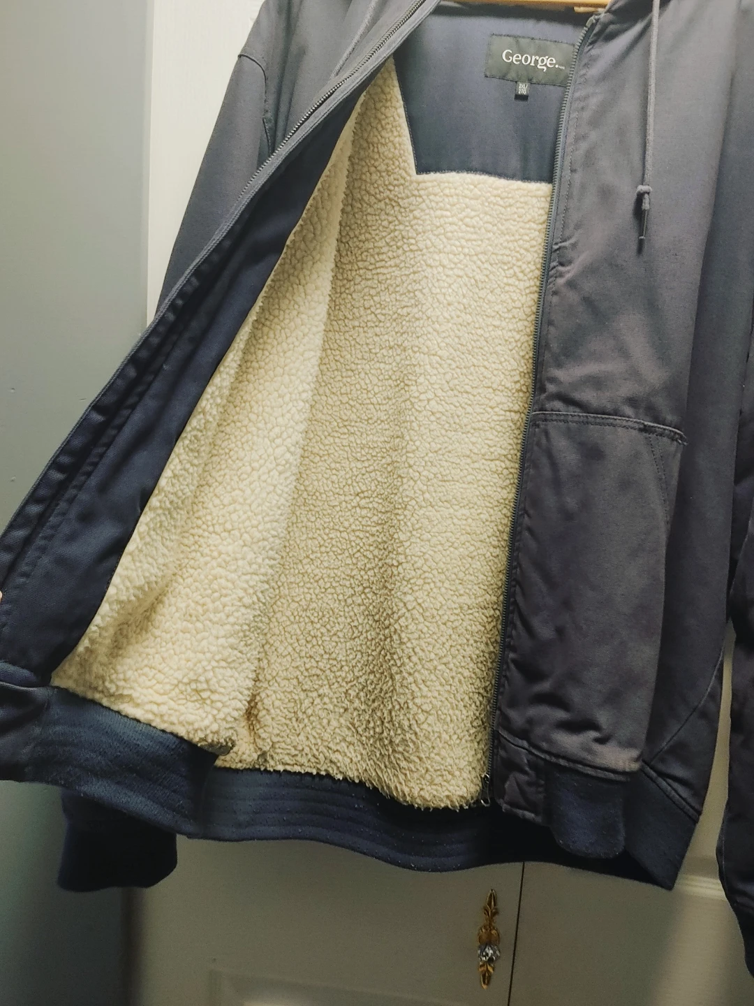 George Sherpa-Lined Zip-Up Hoodie 2XL - photo 5