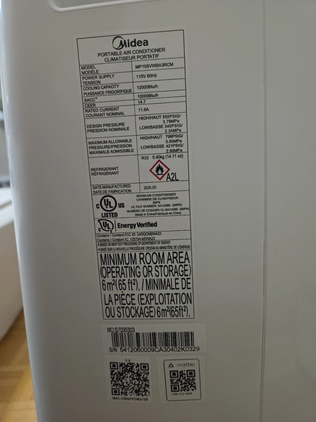 Midea Smart Portable Air Conditioner 10,000 BTU (3 months old) - photo 4
