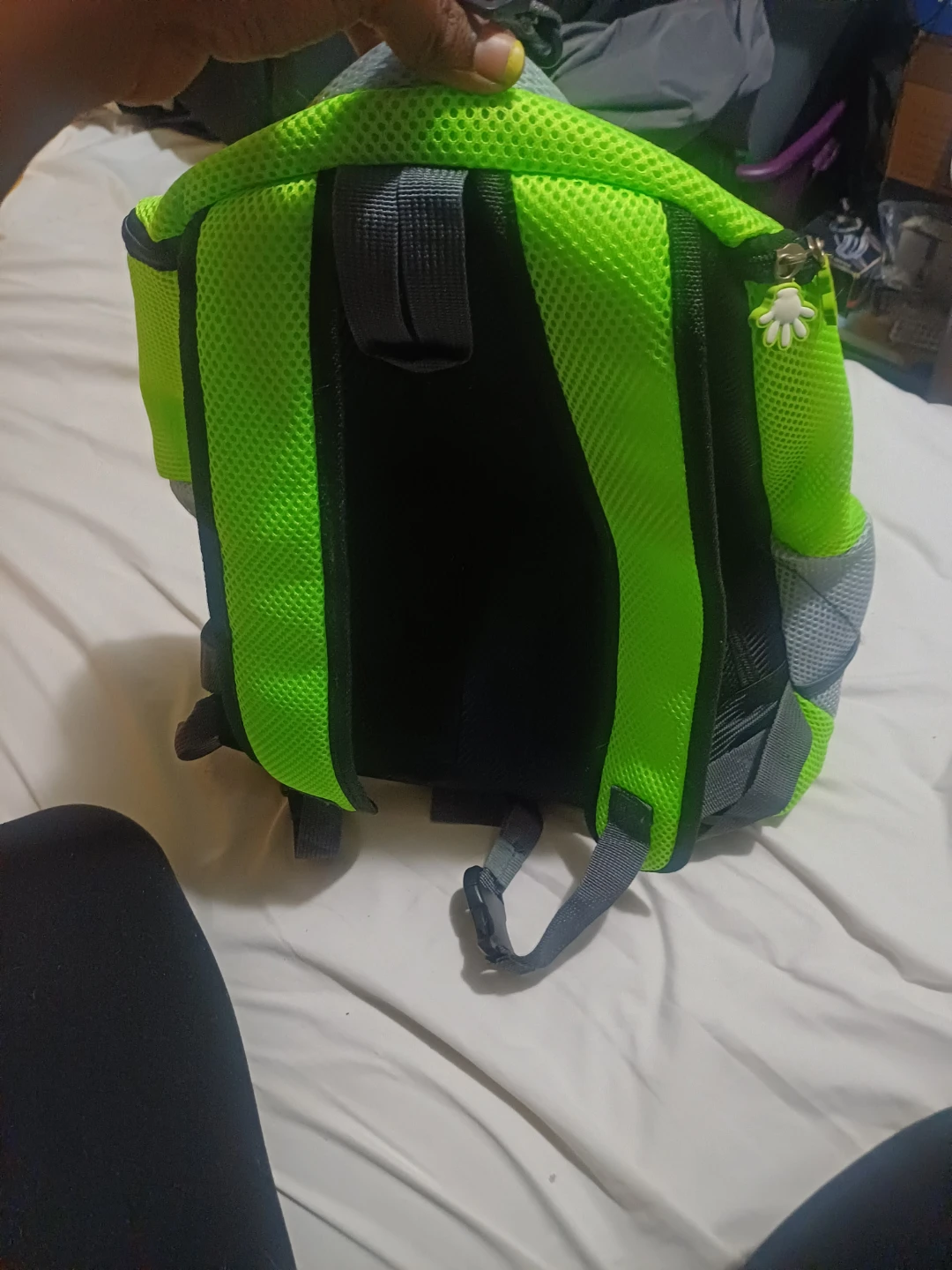 Neon Green Pet Carrier Backpack - photo 2