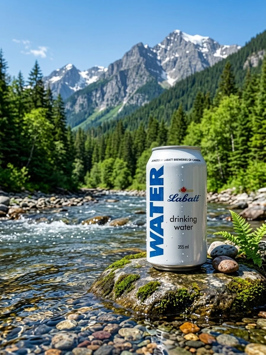 10 Labatt Drinking Water 355ml Cans - photo 2