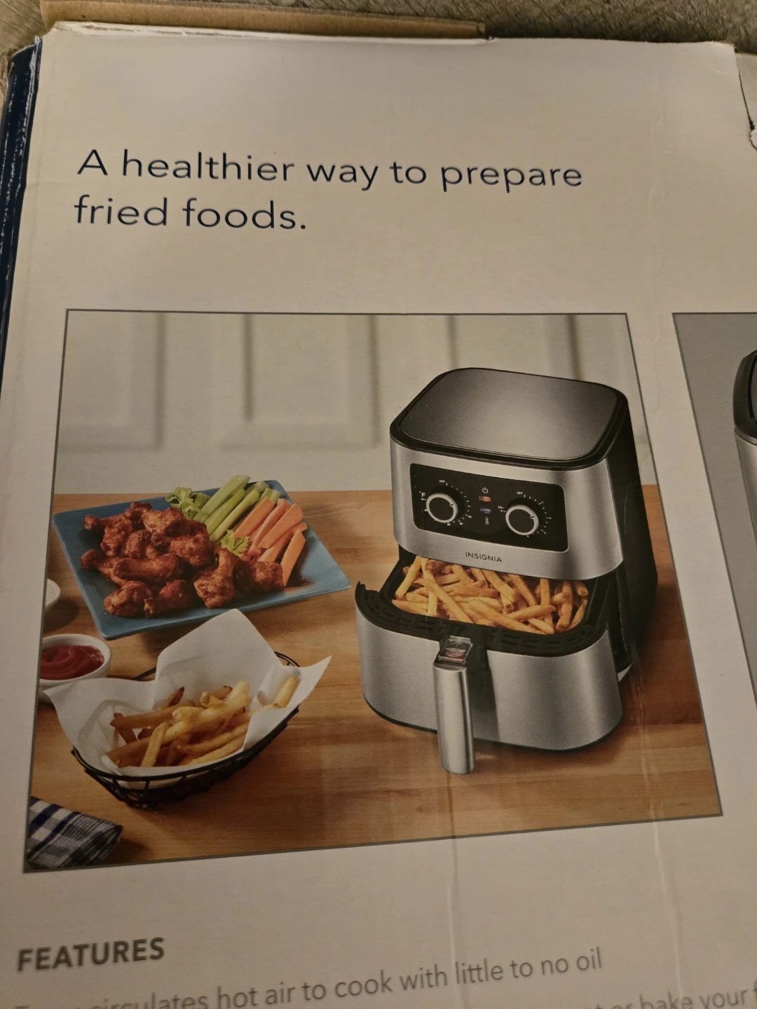 Insignia 4.8L Stainless Steel Air Fryer - photo 3