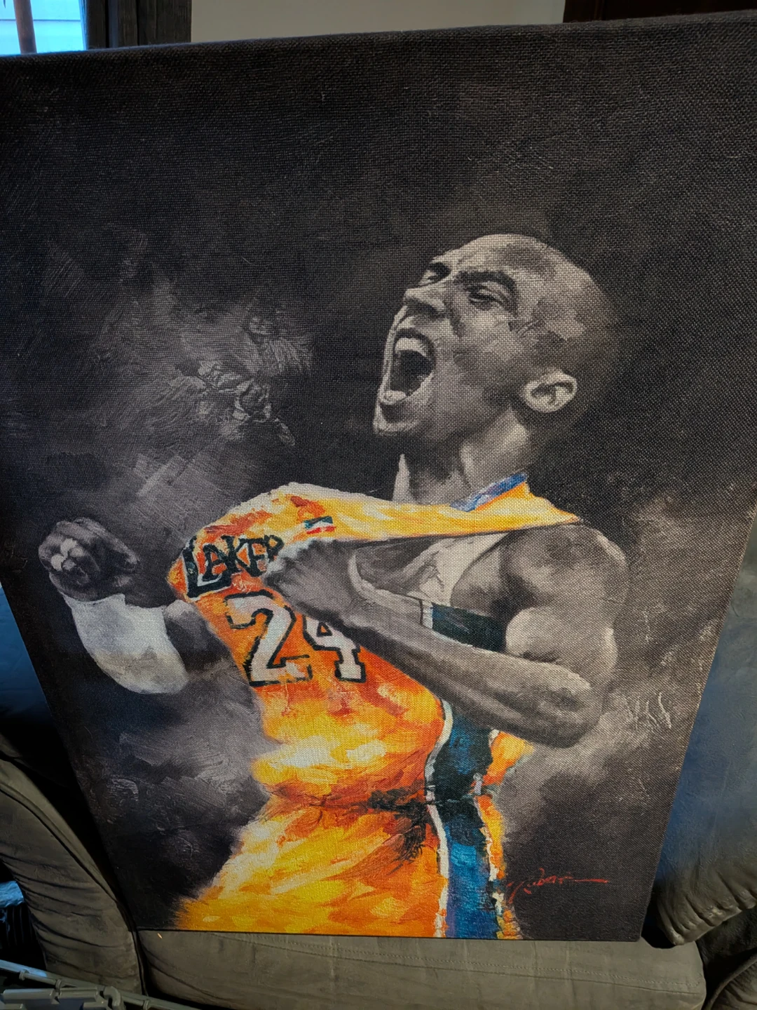 NEW !!!Kobe Bryant 24 Lakers Canvas Print