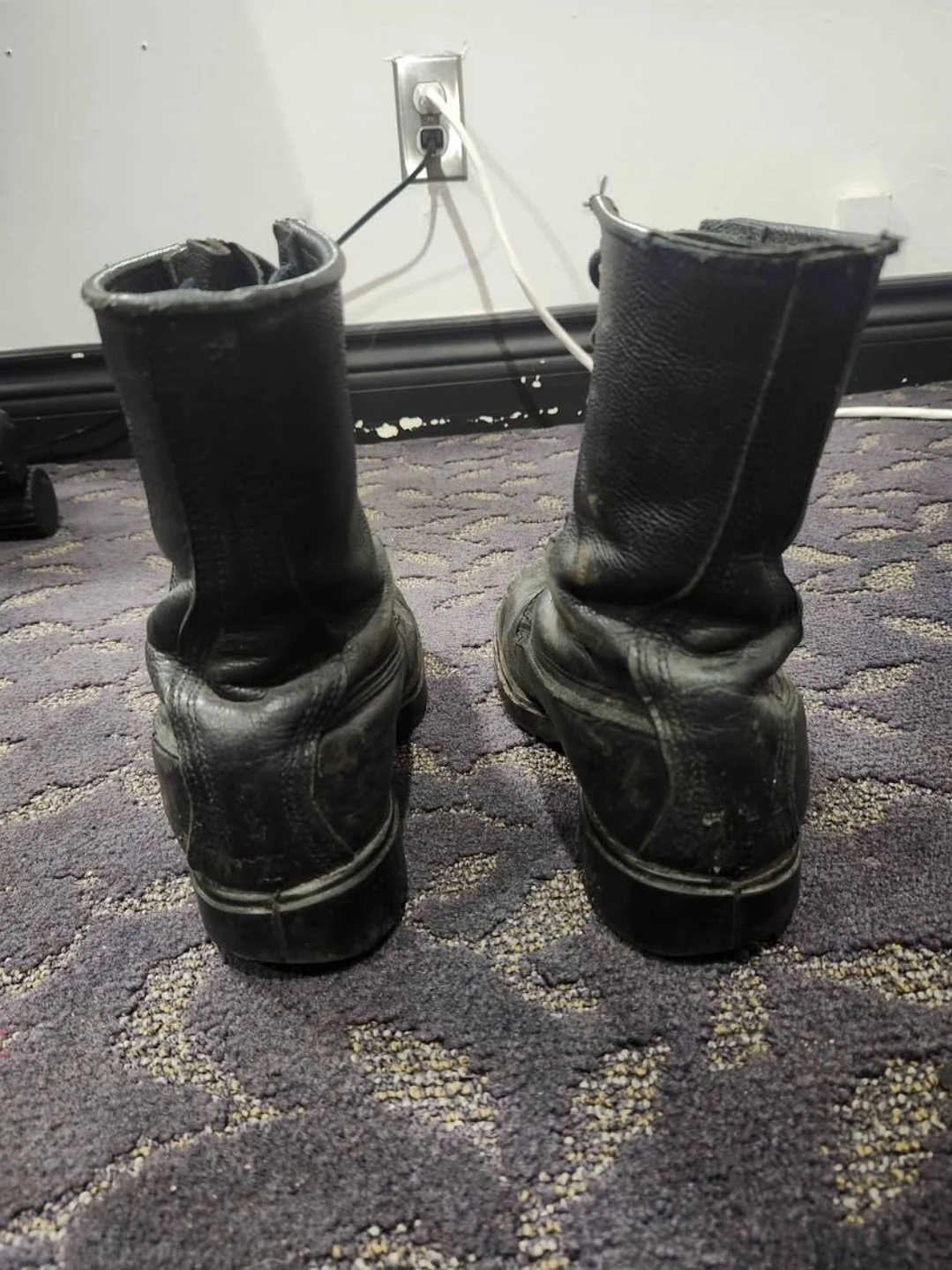Black Leather Military Boots - photo 4