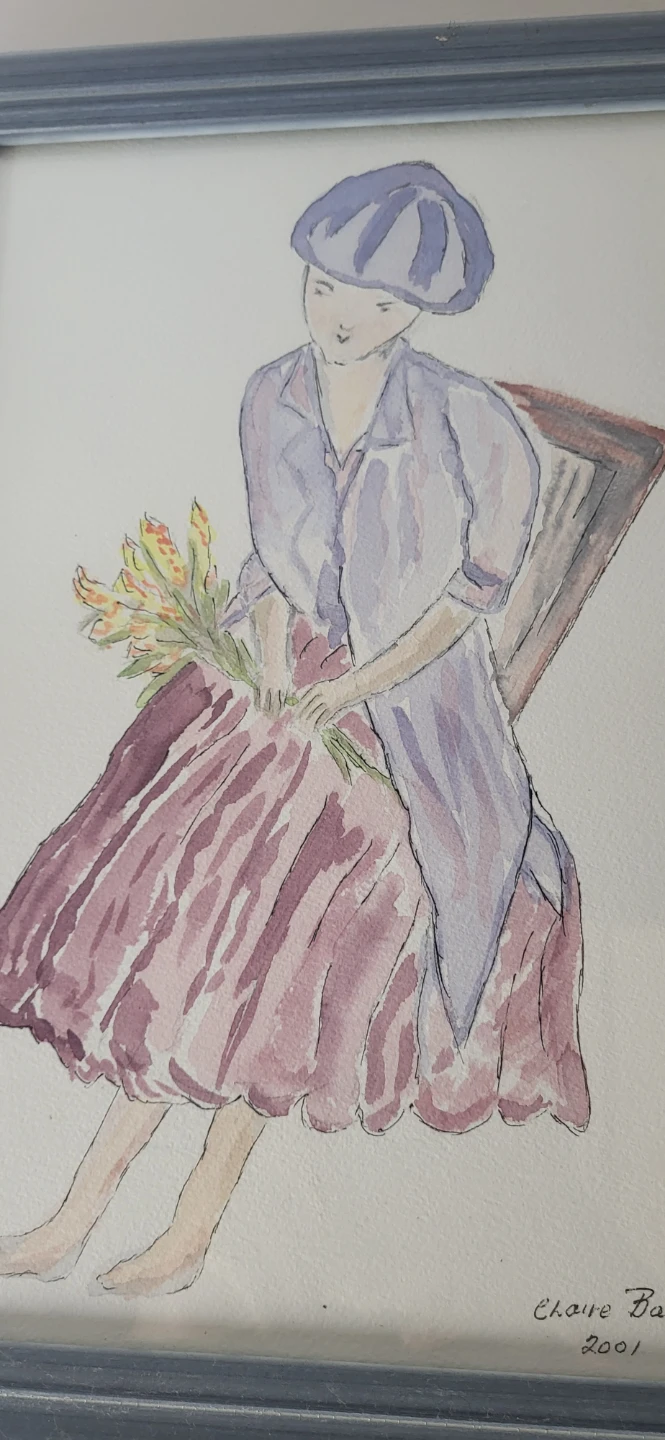 Claire Baum 2001 Watercolor Art - photo 2