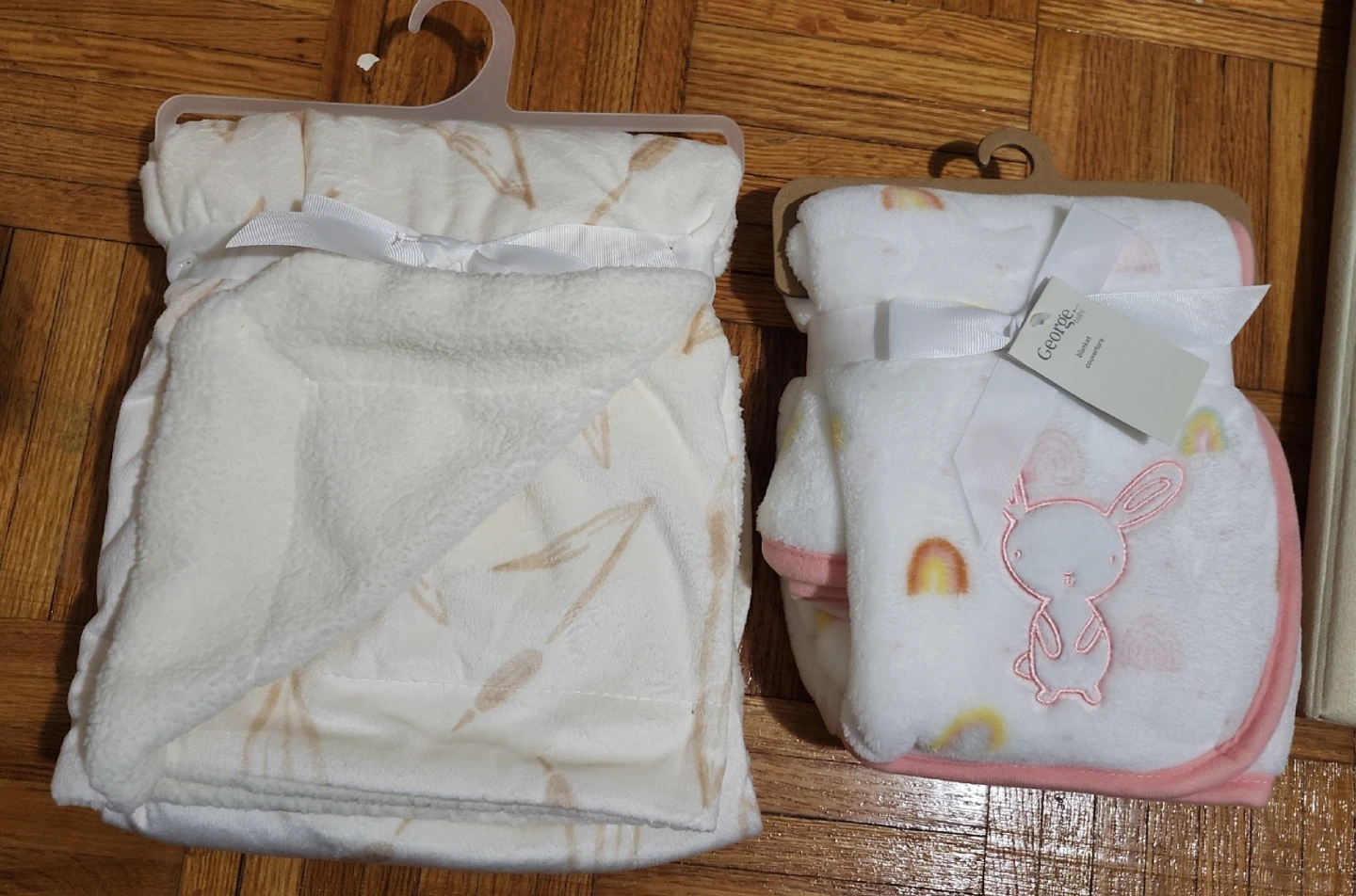 Two George Baby Blankets