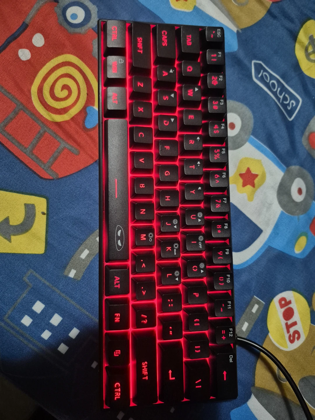 Compact Mechanical Keyboard with RGB Lighting - photo 2