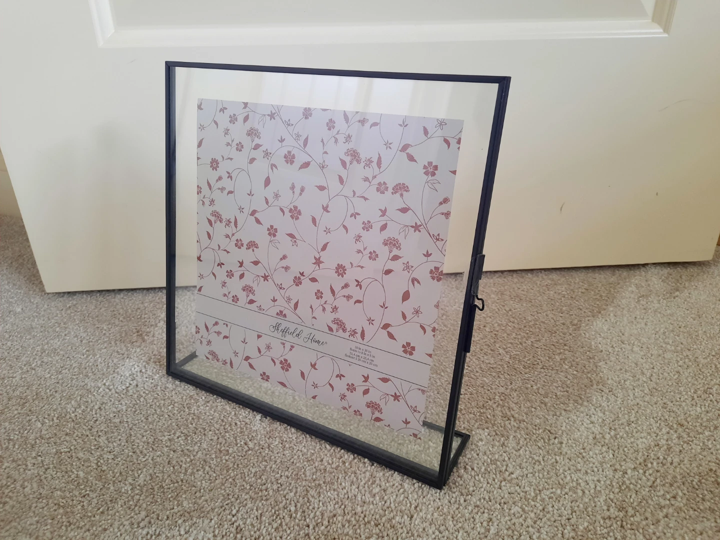 New large glass and metal photo frame