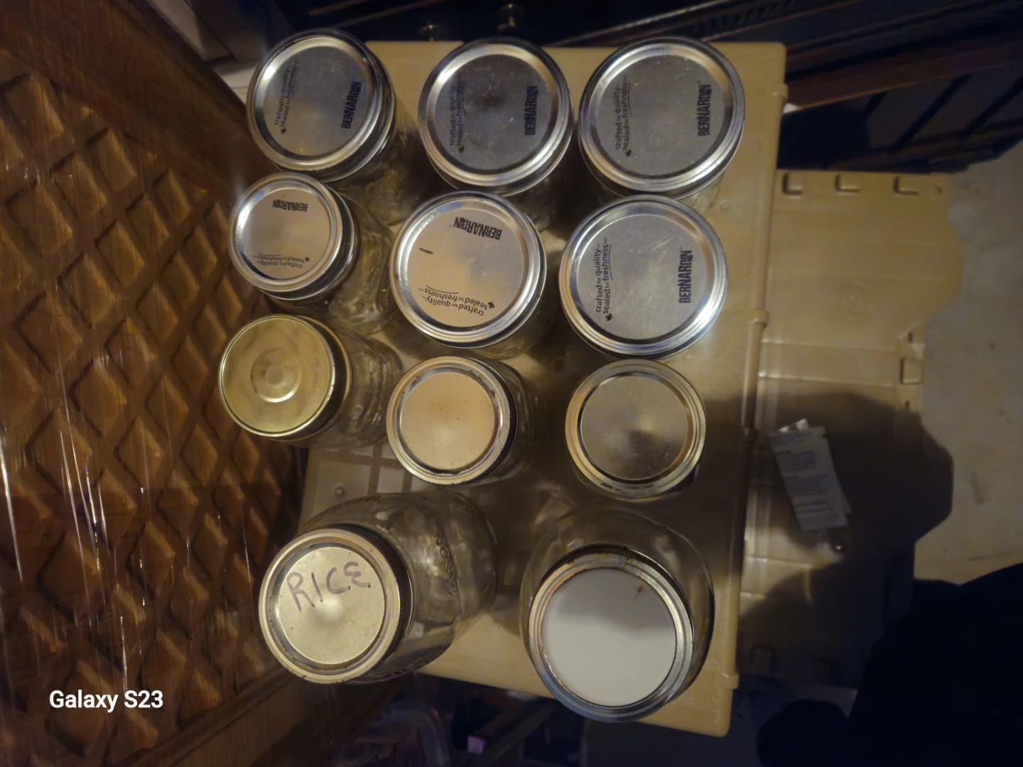 Assorted Bernardin and Golden Harvest Mason Jars