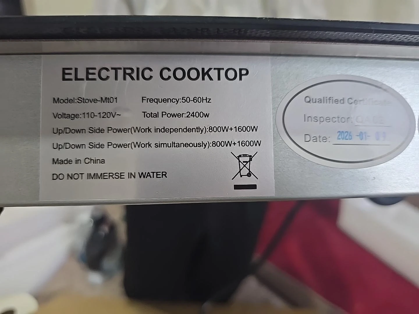 Double Burner Electric Cooktop Stove-Mt01 - photo 2