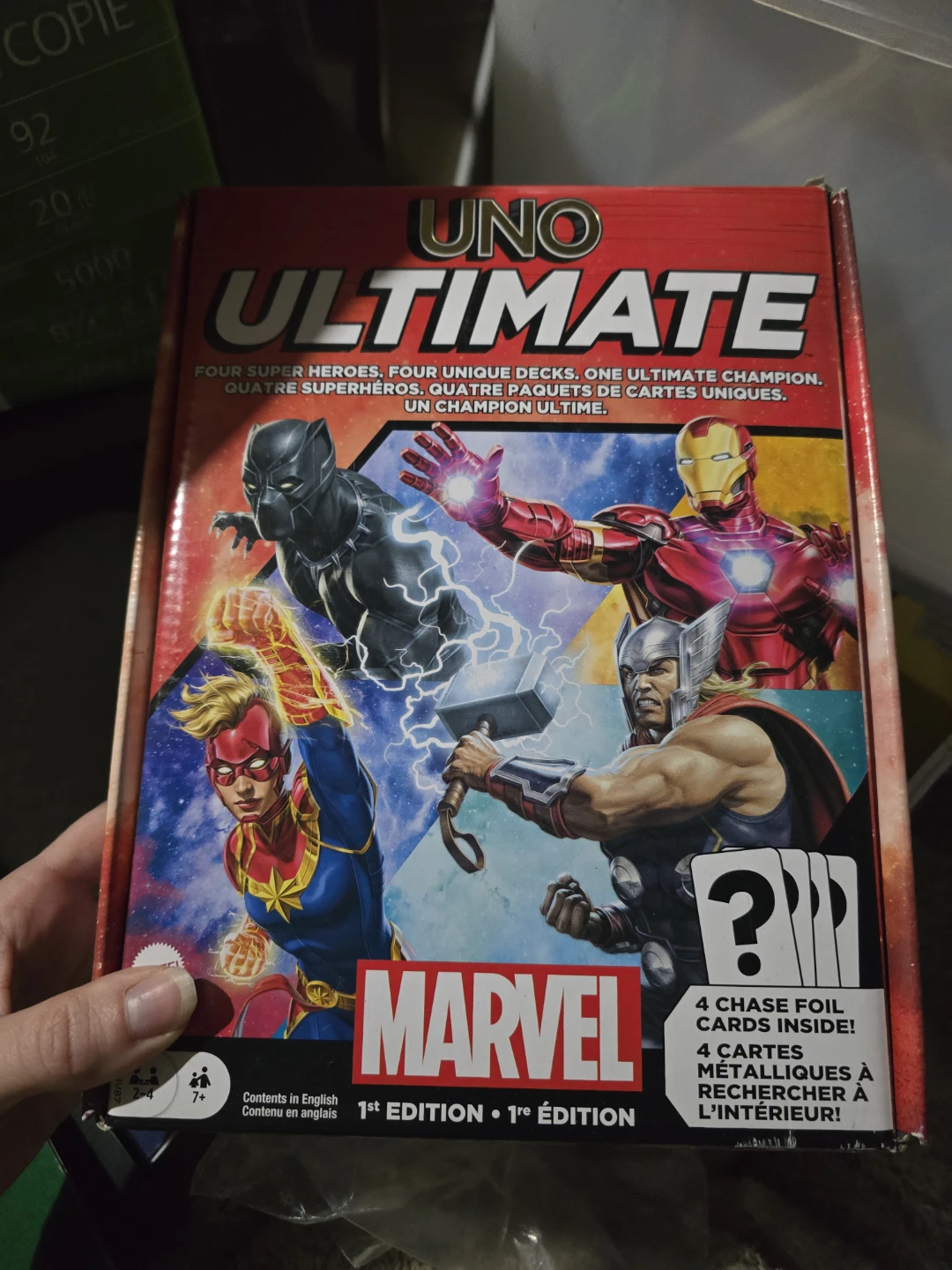 UNO Ultimate Marvel 1st Edition Card Game