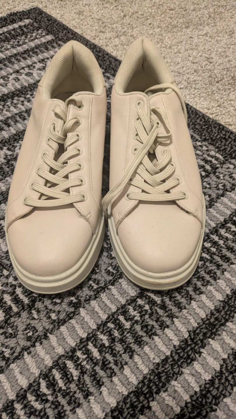 Cream low-top Zara sneakers - photo 3
