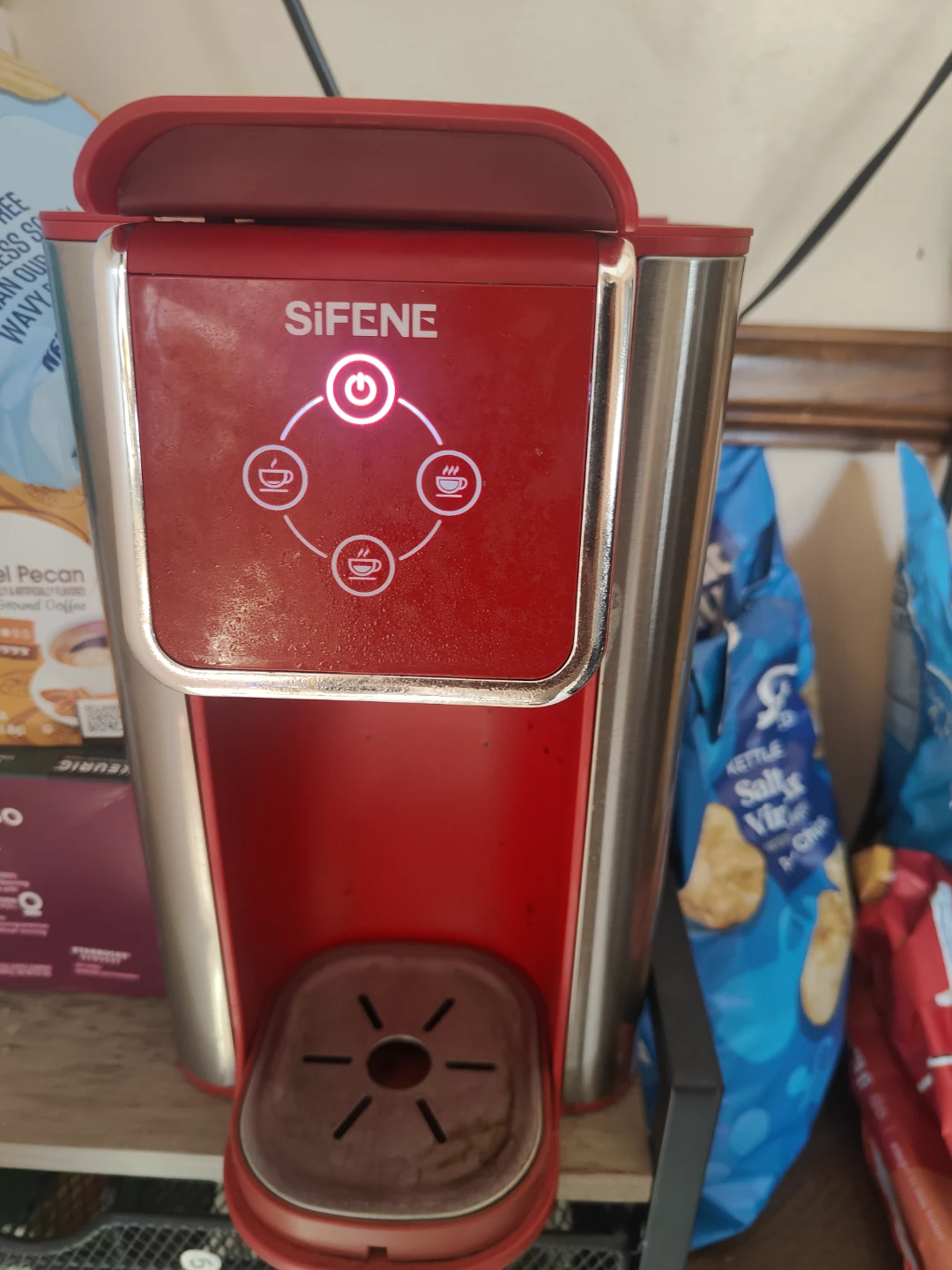 Sifene Red Single Serve Coffee Maker