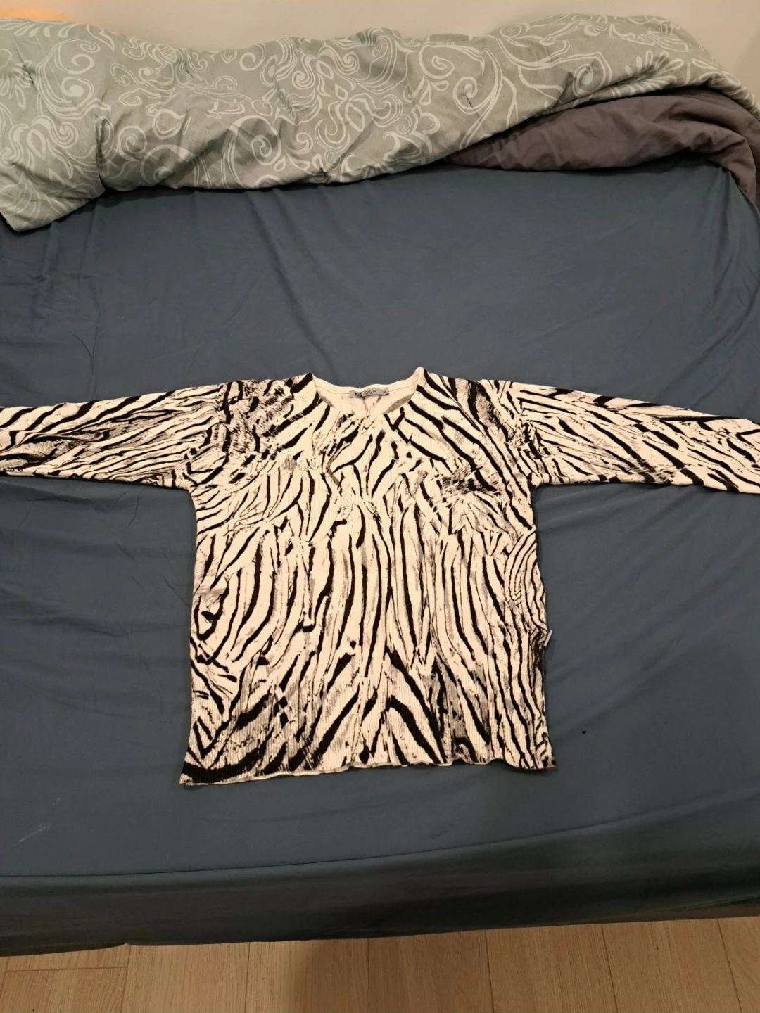 Sofie Zebra Print Long Sleeve Top