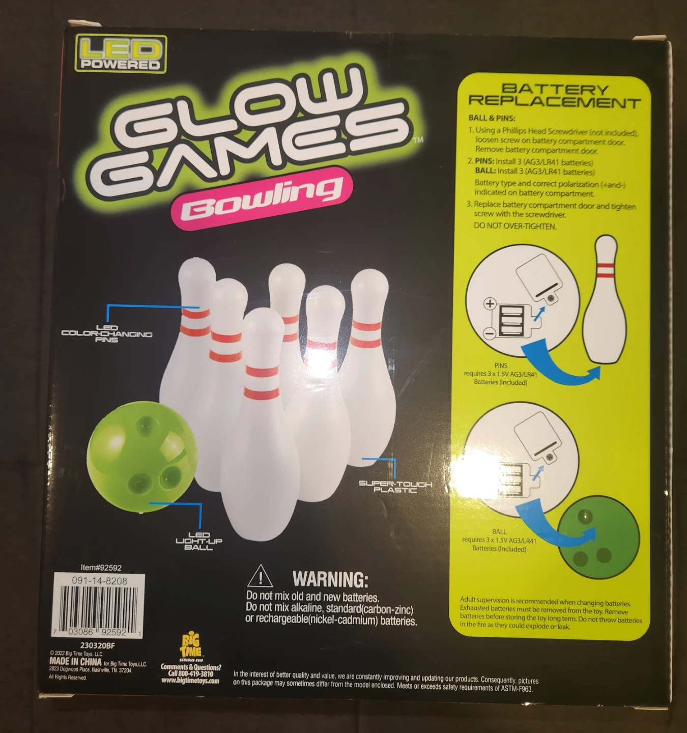 Glow in the Dark Bowling Set - photo 2