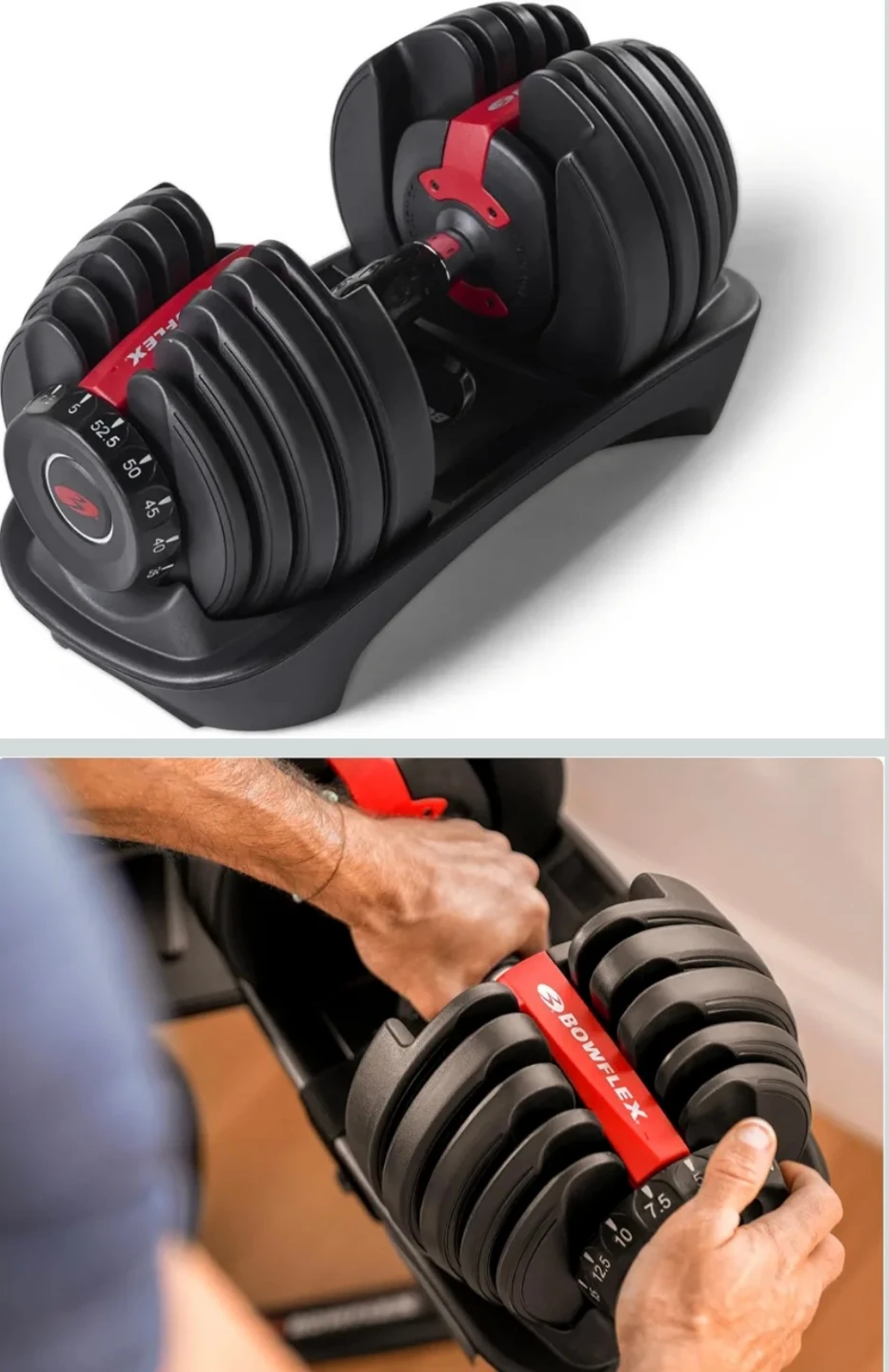 Bowflex SelectTech 552 Adjustable Dumbbells (5lb- 25lb) - photo 2