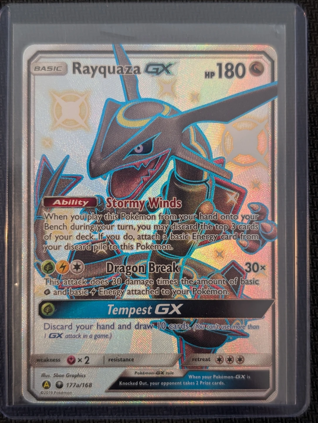 Rayquaza GX Alternate Art Promo 177a/168 - Pokemon - photo 3