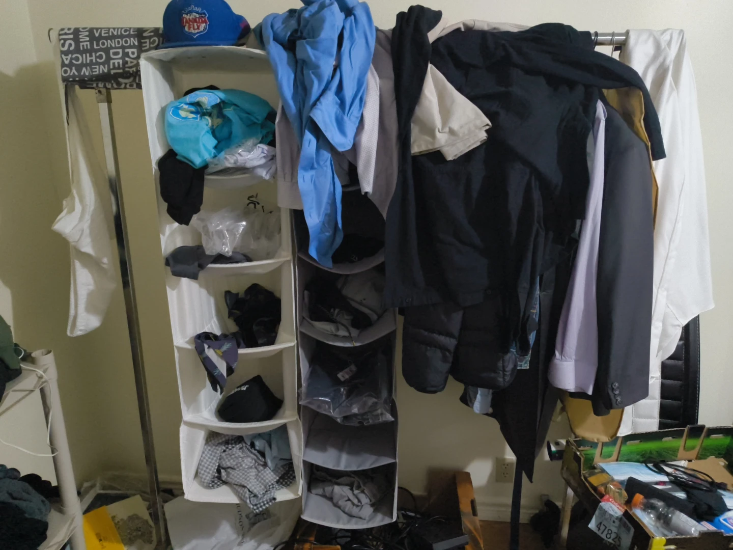 Sturdy chrome clothing rack