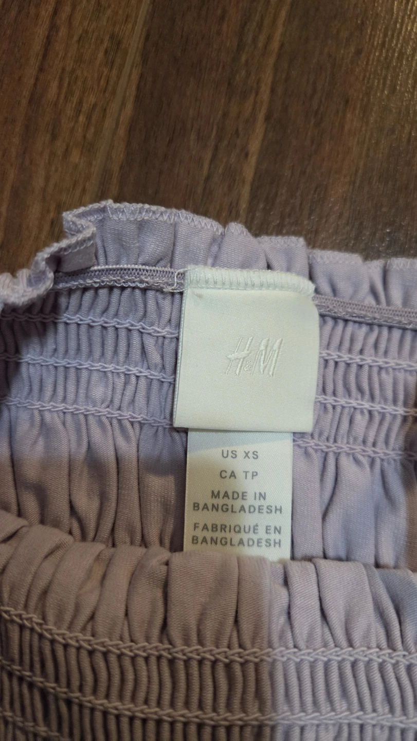 H&M Lavender Smocked Tank Top - photo 4