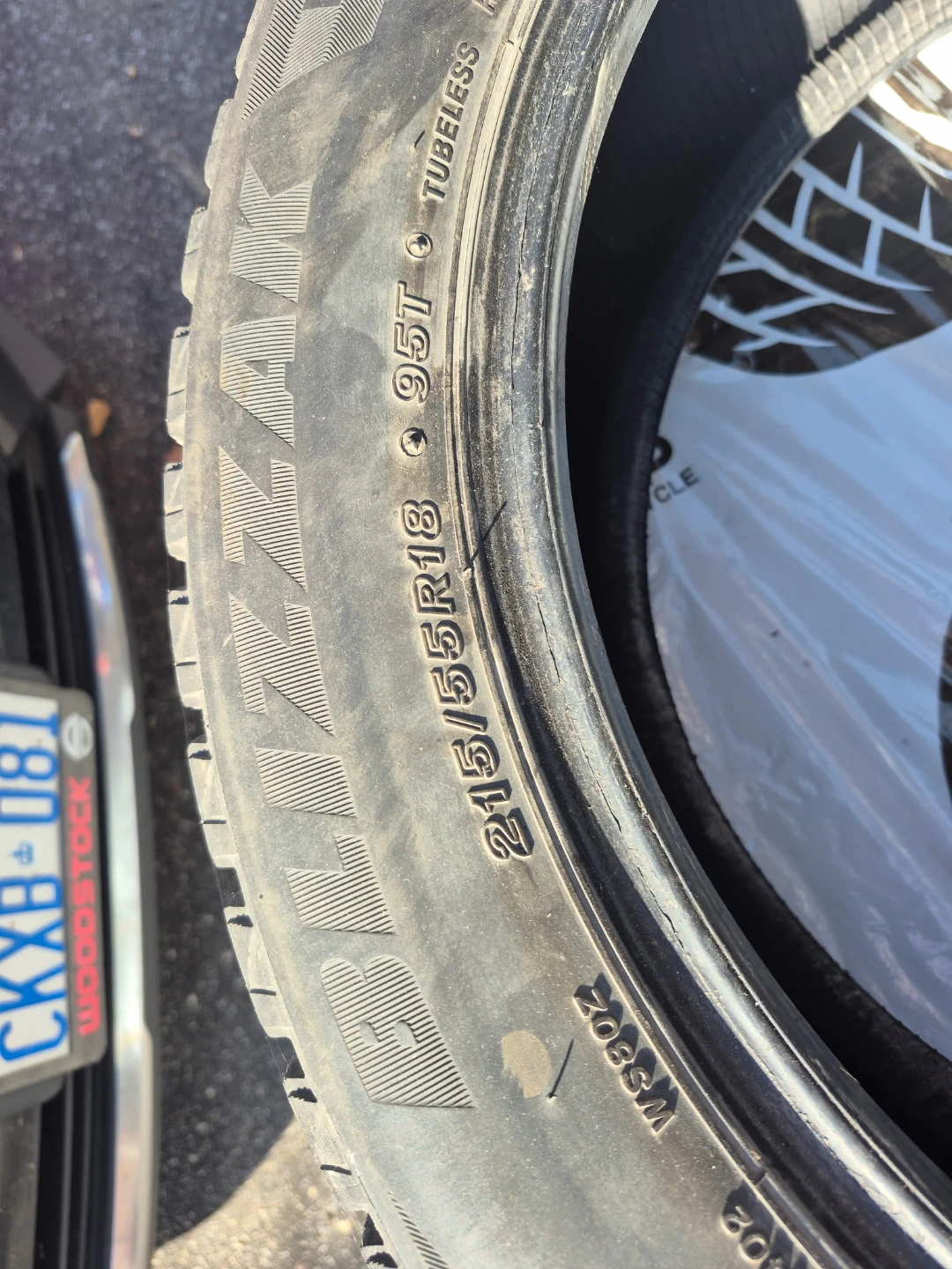 4x Bridgestone Blizzak WS80 215/55R18 Tire - photo 2