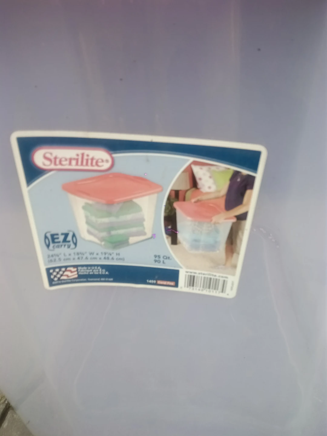Sterilite EZ Carry Storage Tote 90L - photo 3