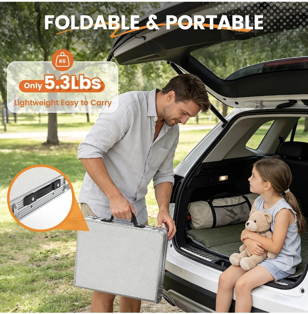 Portable Folding Aluminum Camping Table - photo 5