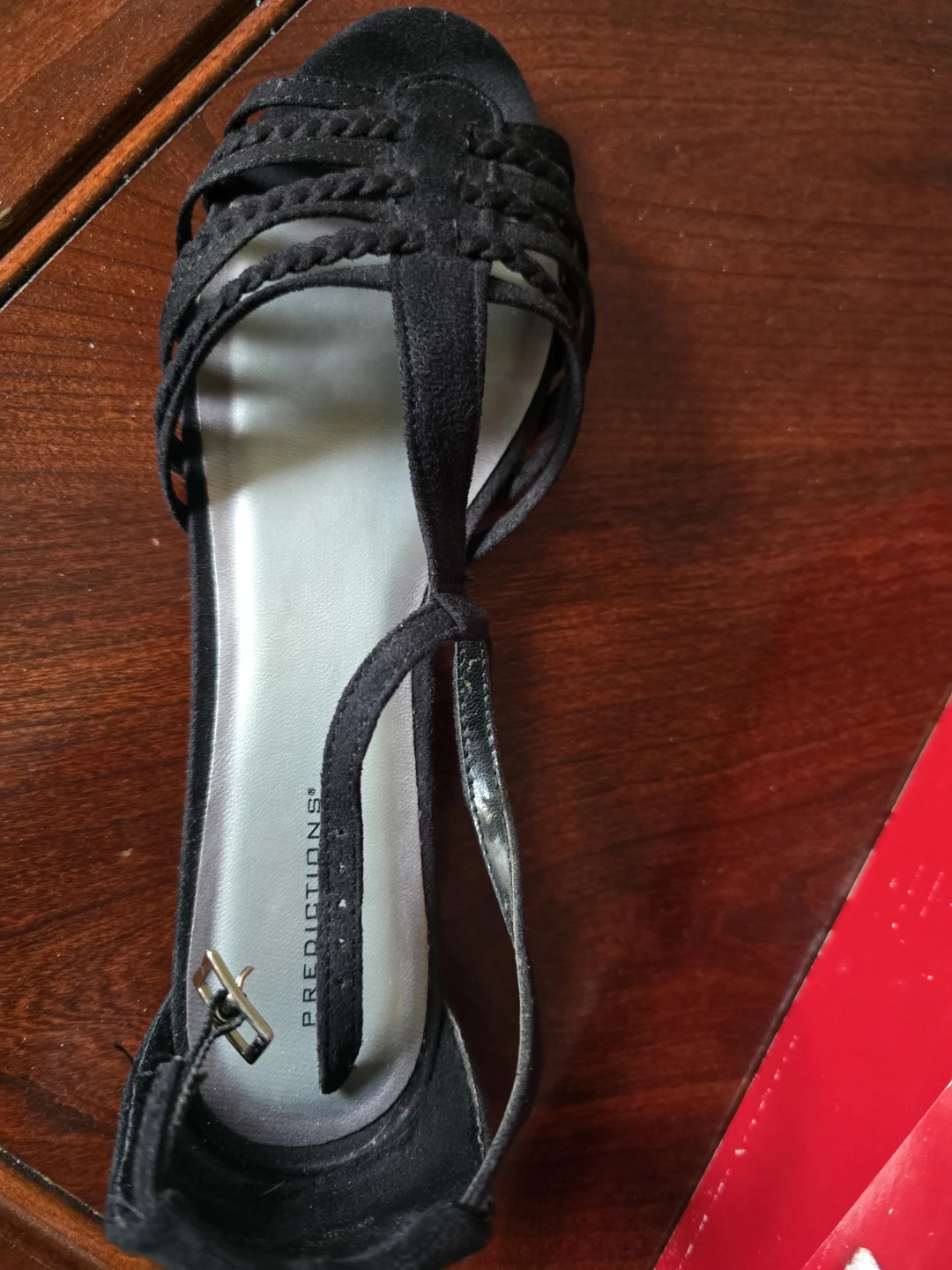 Predictions Black Sandals Size 9.5 - photo 3