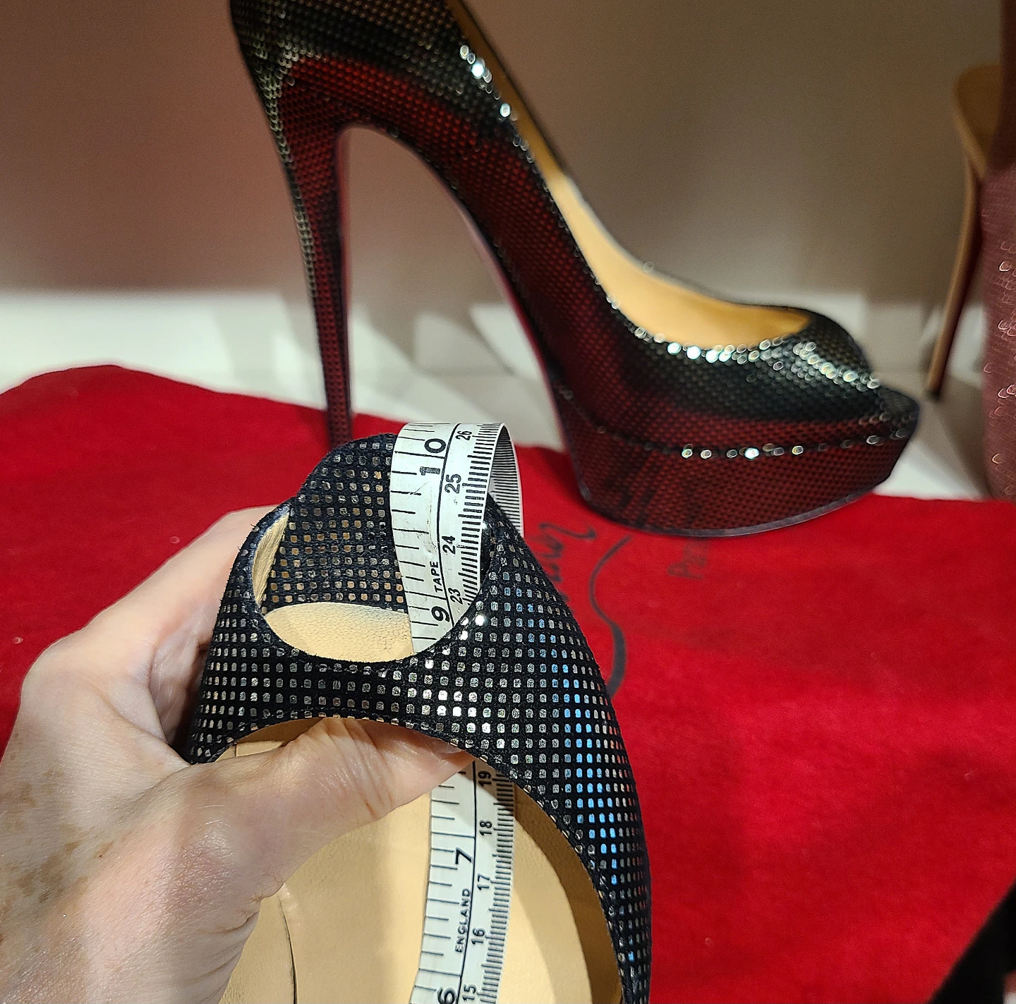 Christian Louboutin Peep Toe Heels - photo 2