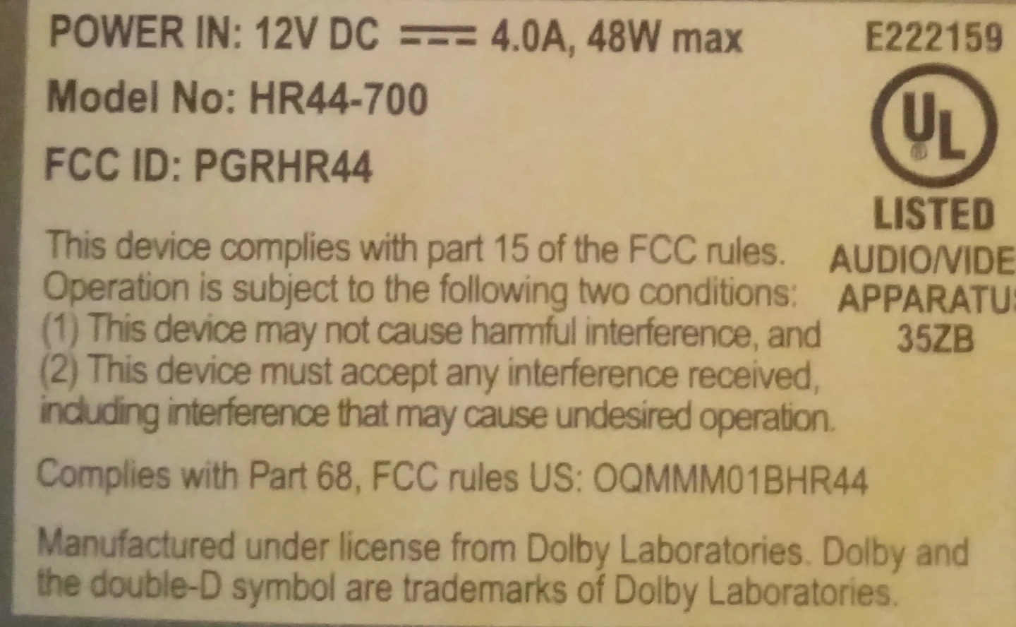 DirecTV HR44-700 HD DVR Receiver - photo 2
