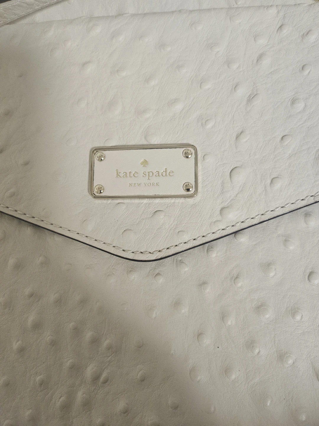 KATE SPADE NEW YORK Halsey A La Vita Ostrich Leather Bag - photo 5
