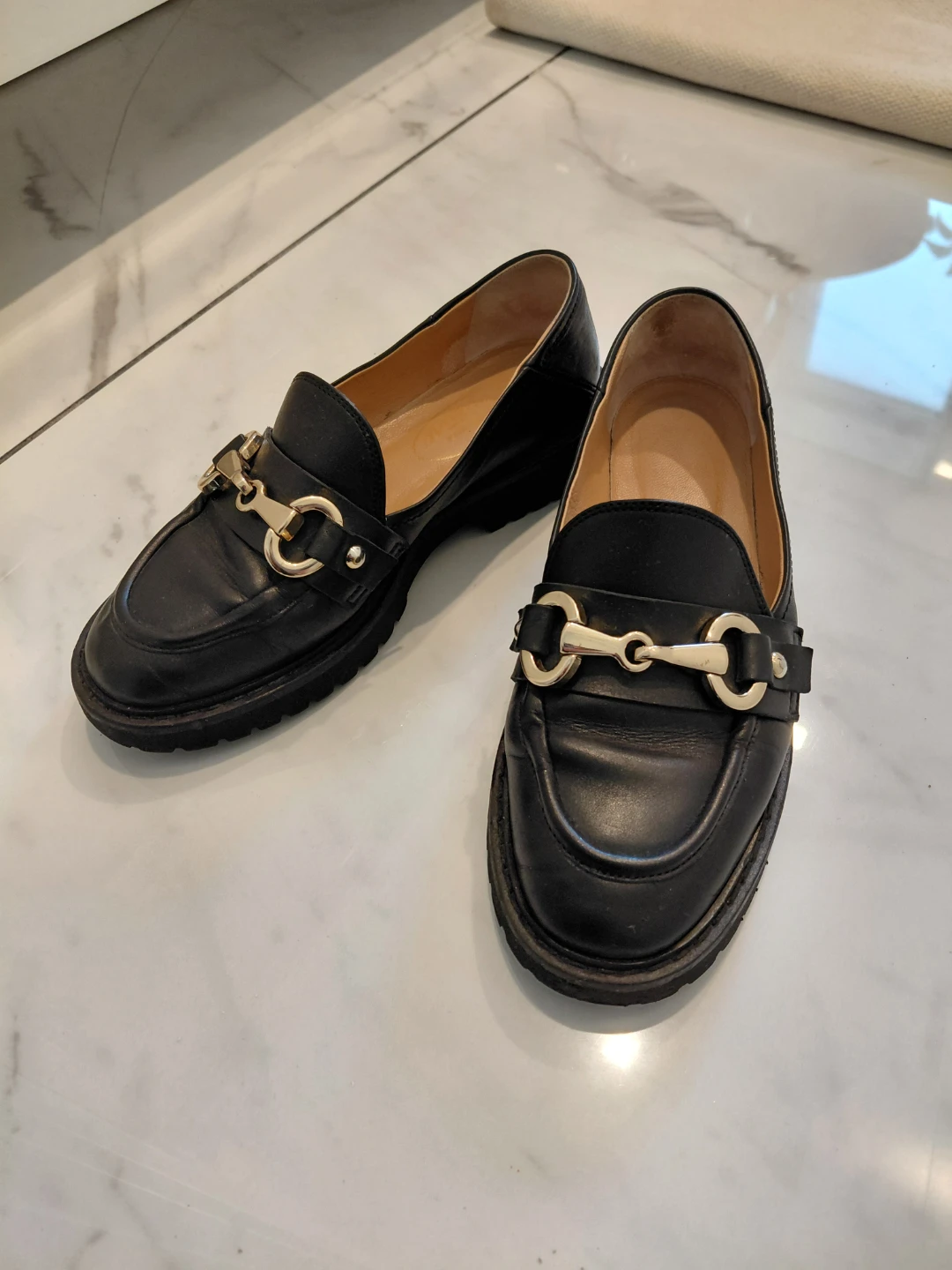 Browns Black Leather Chunky Loafers - photo 4