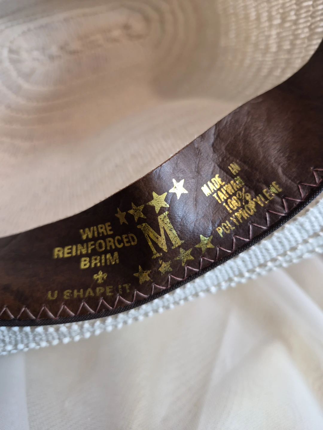 Wire Reinforced Brim U Shape it Size Med Cowboy Hat - photo 4