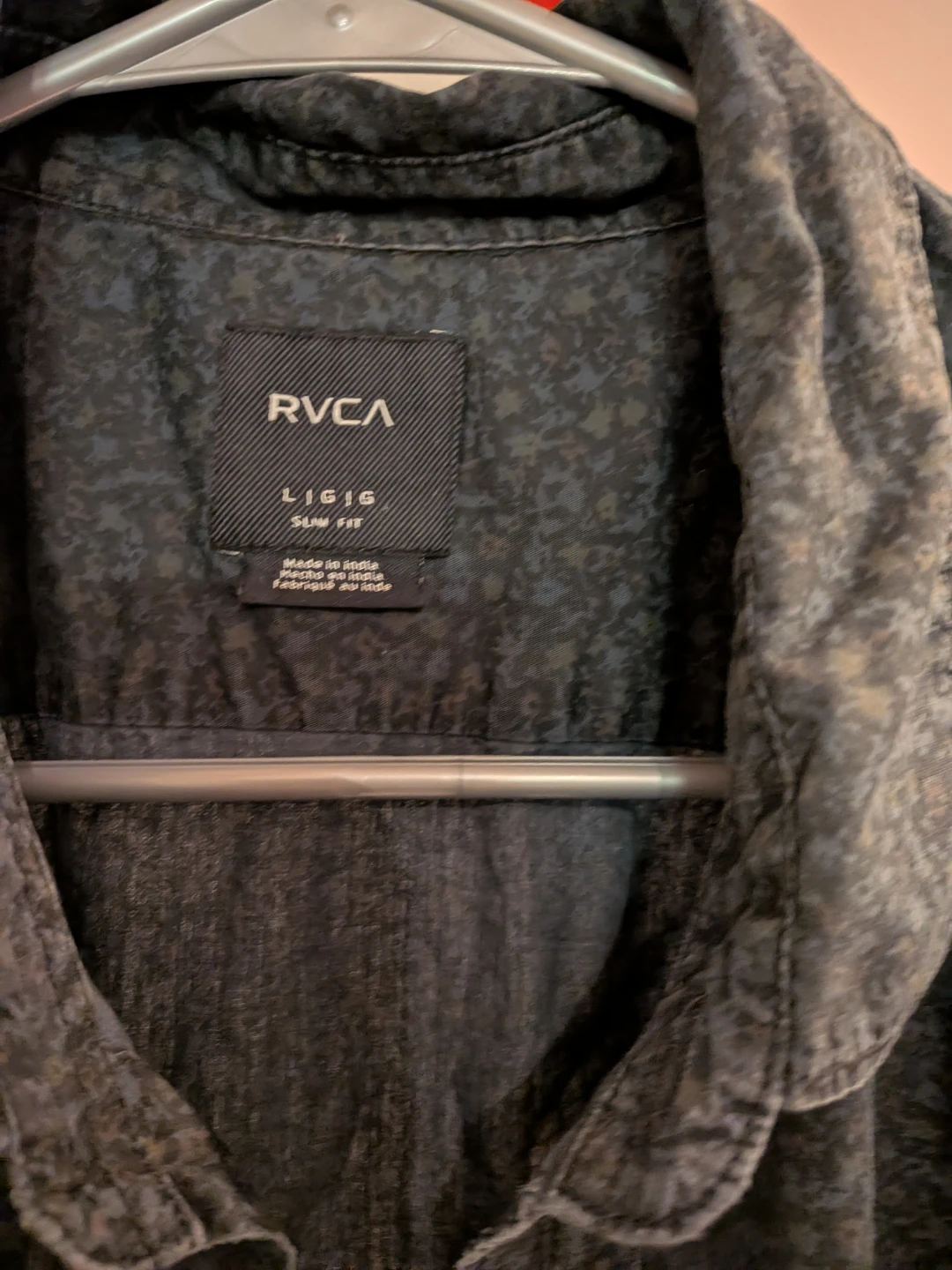 RVCA Slim Fit Button-Down Shirt - photo 2
