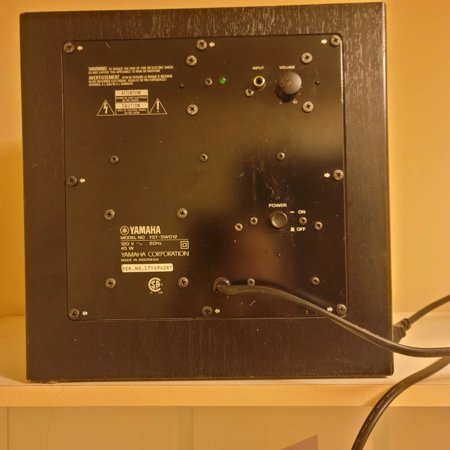 Yamaha Sub Woofer - photo 3