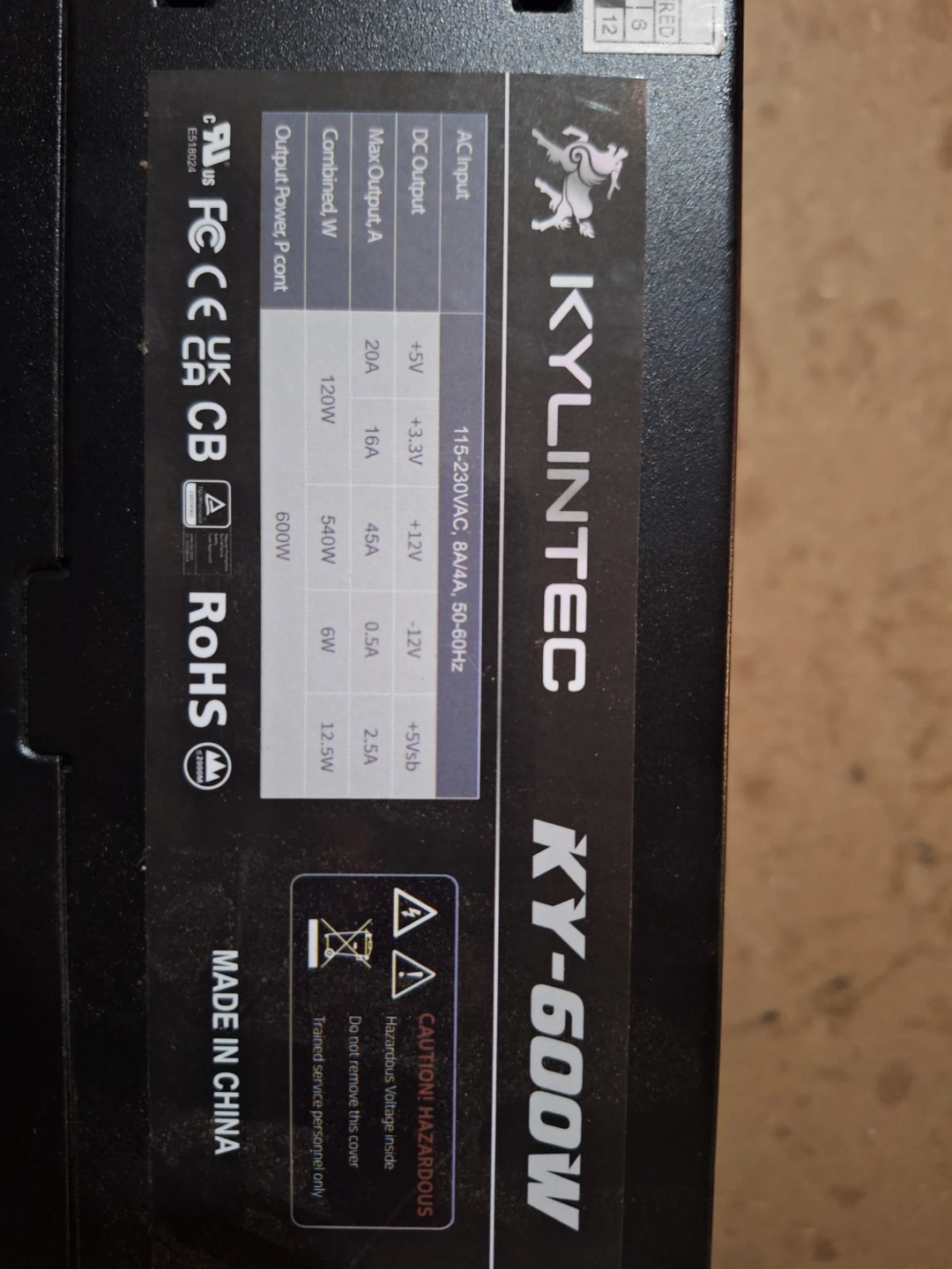 Pc 600w psu