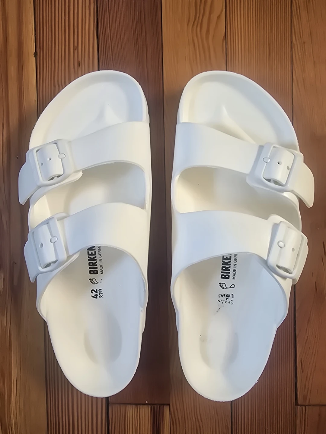 Birkenstock Arizona EVA Sandals White Size 42