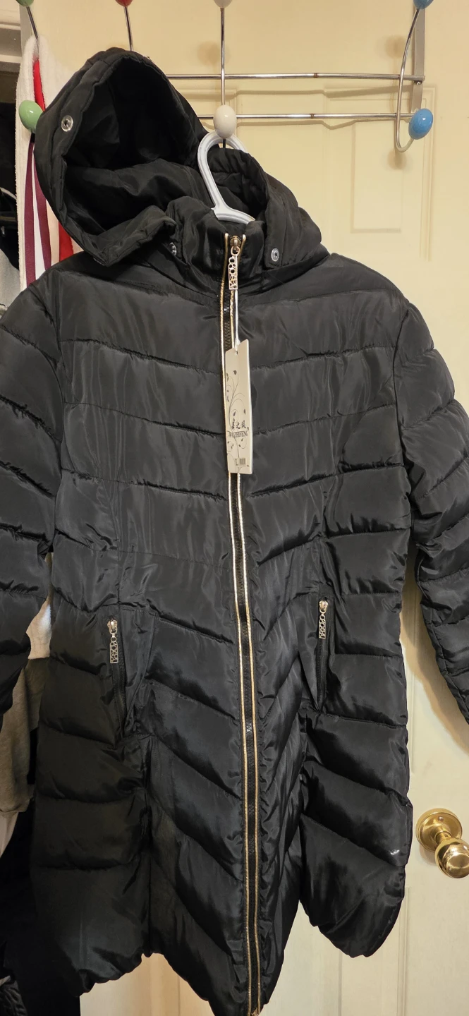 Black Puffer Jacket  - Kids