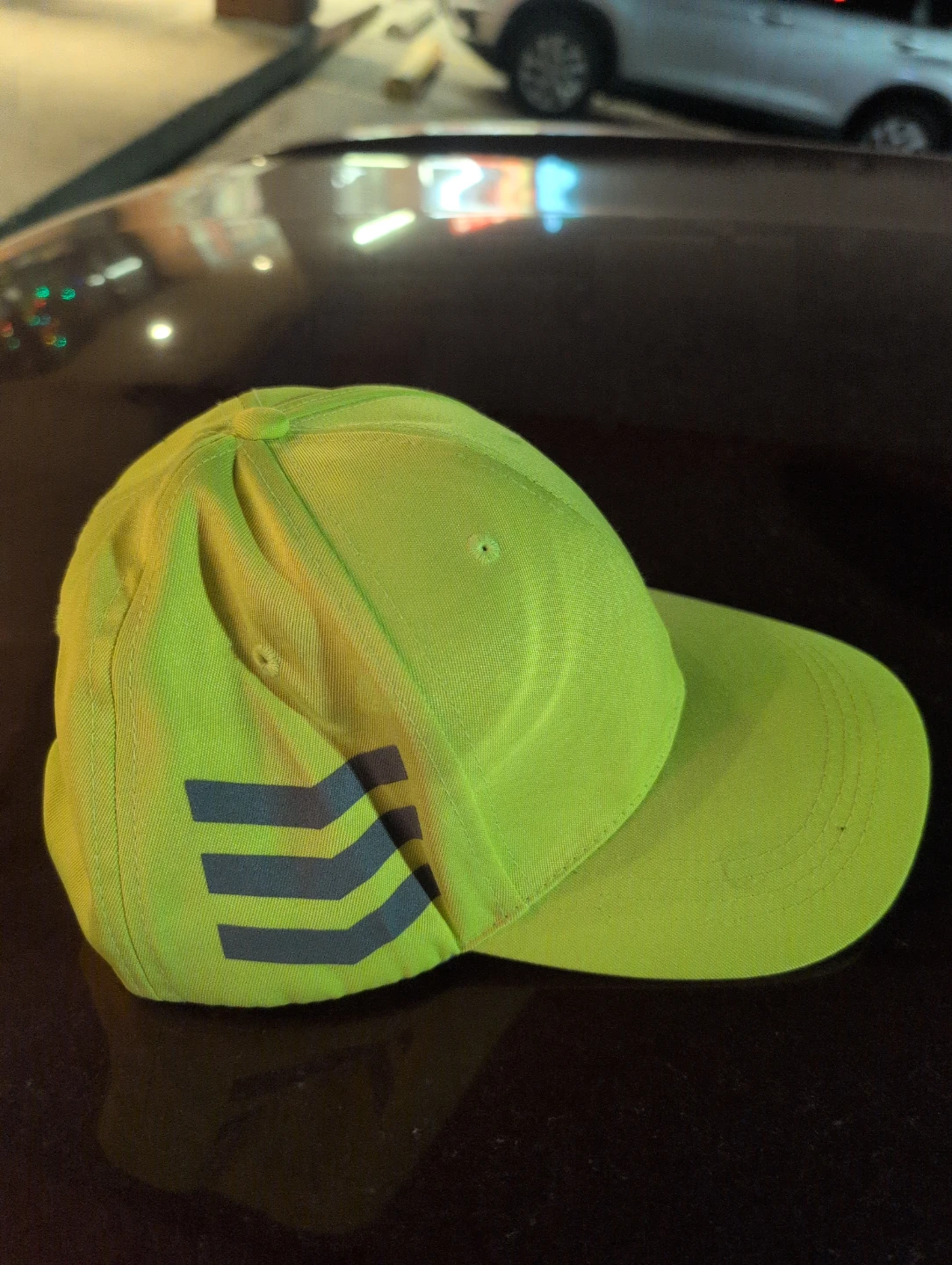 Neon Yellow Reflective Baseball Cap - photo 4